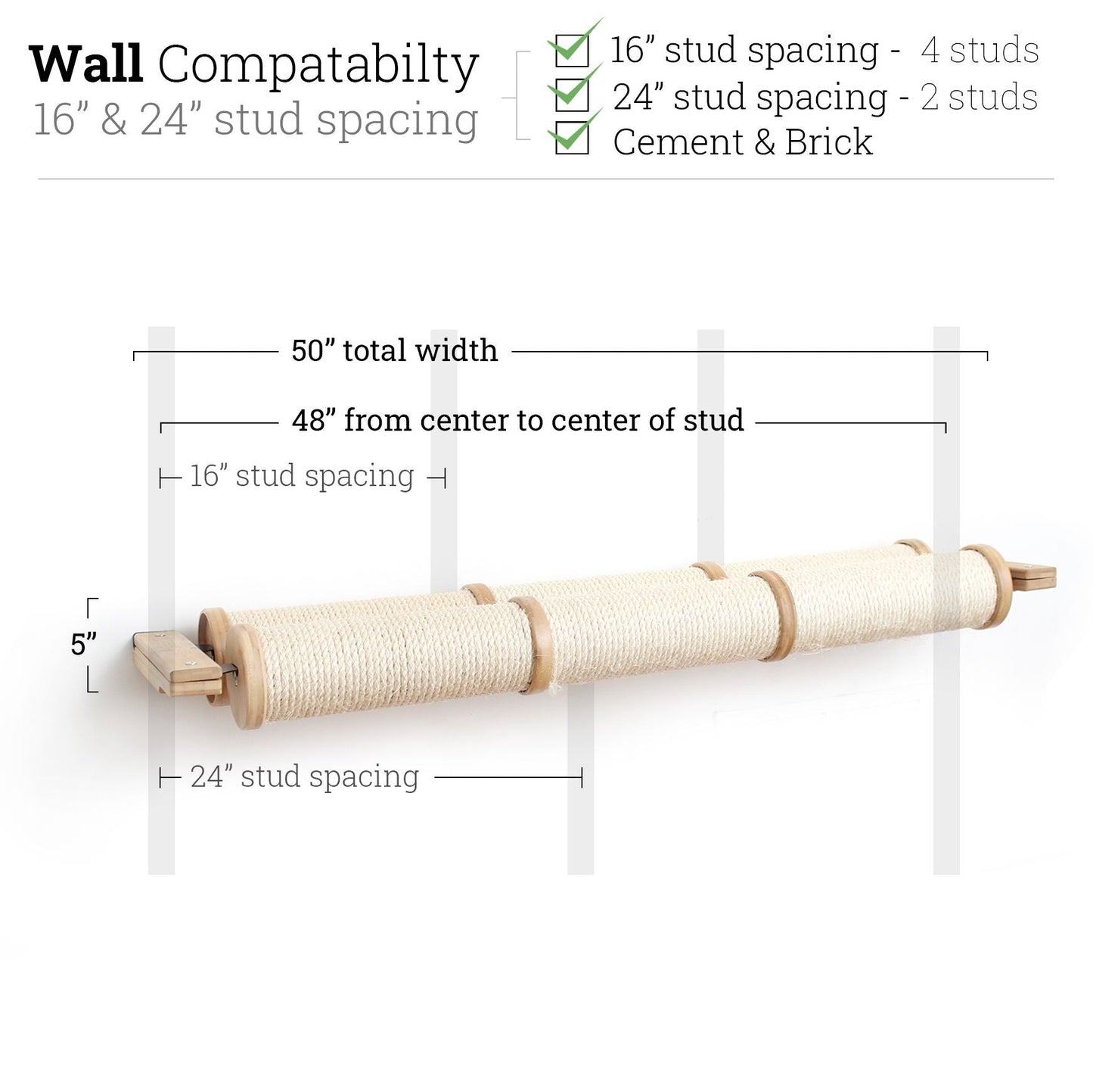 Horizontal Scratching Post for Cats