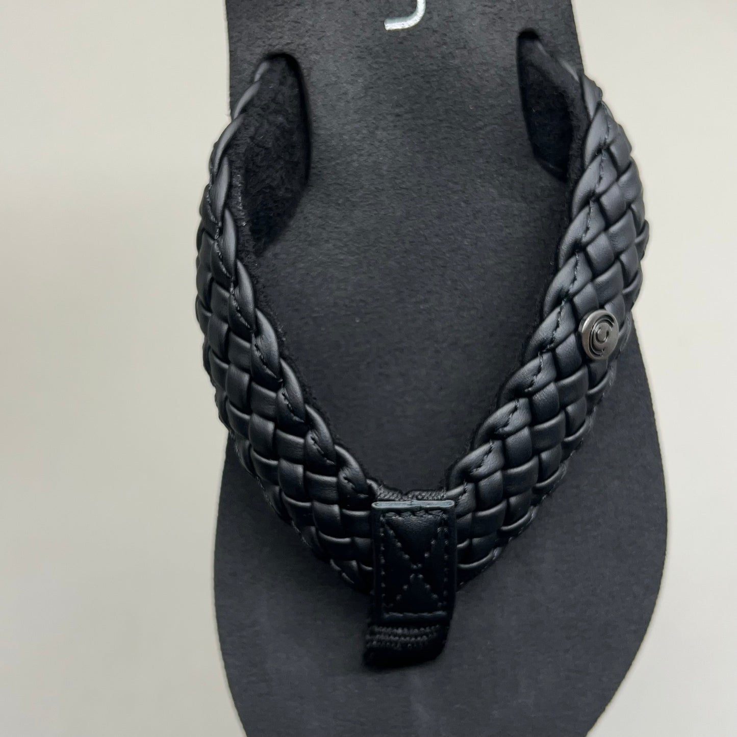 COBIAN Braided Bounce Synthetic Leather Sandals Women's Sz 7 EU 37 Black BRB10-001-7