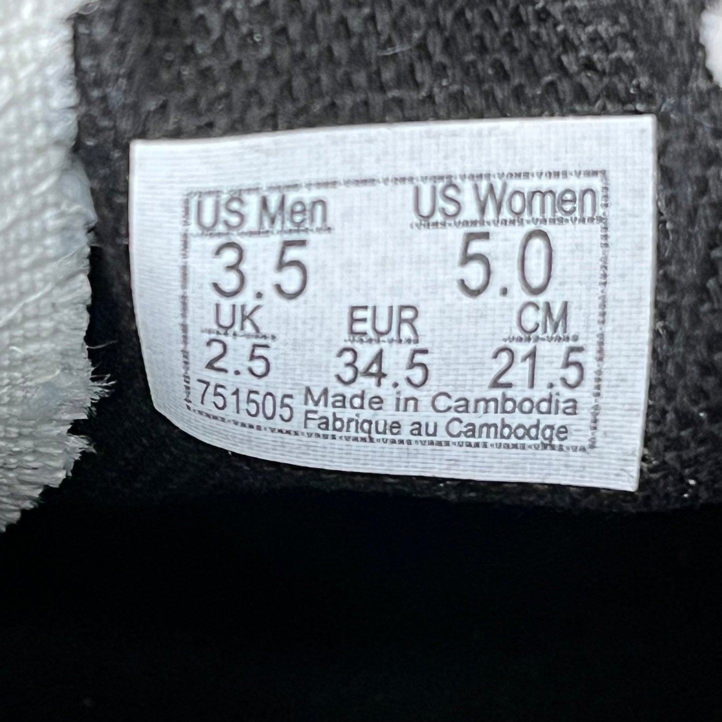 VANS Classic Slip-On Peace Sign Paisley Womens Sz 5.0 Mens Sz 3.5 Black & White