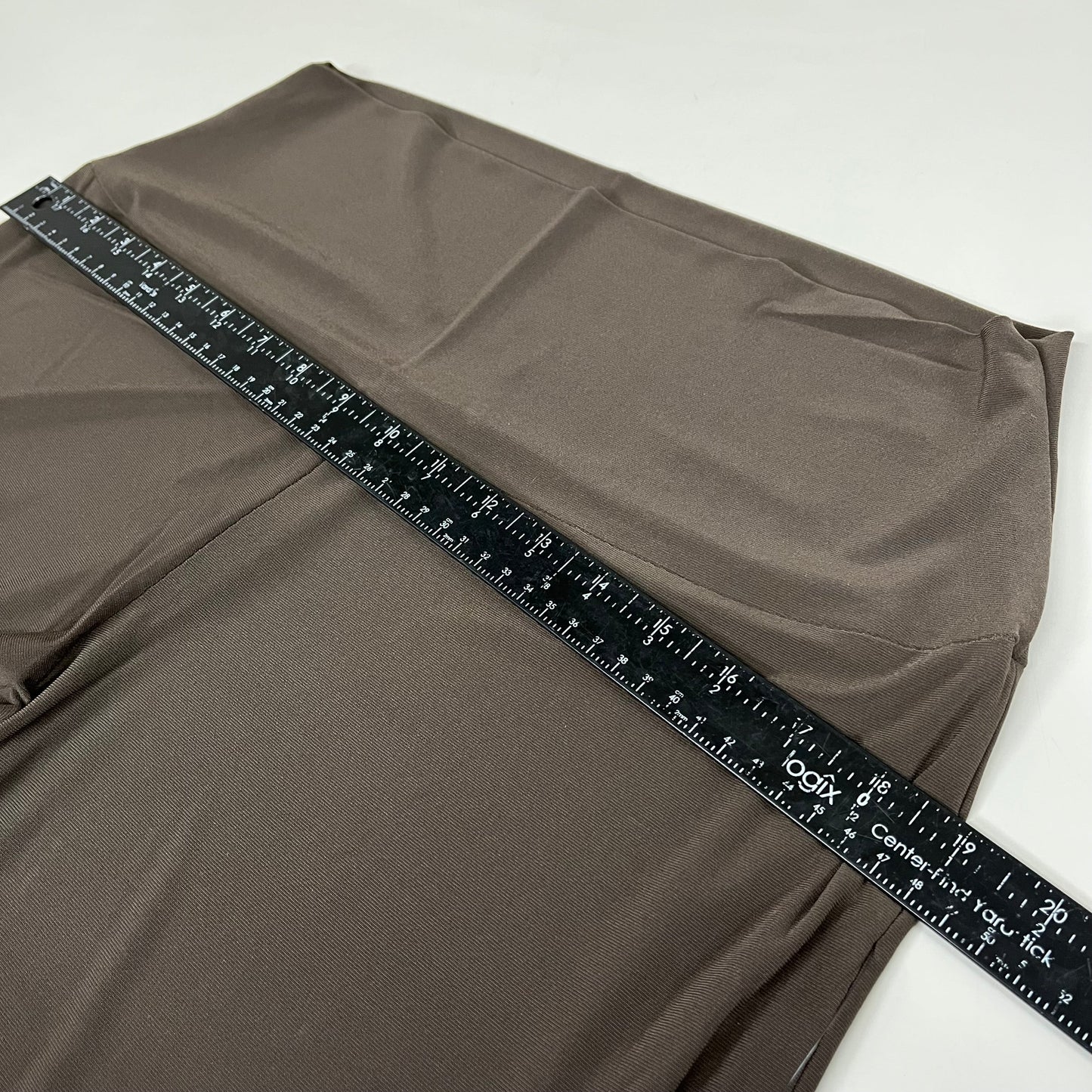 NORMA KAMALI Lightweight Slinky Jersey Fabric Boot Pant Women's Sz XL Chocolate