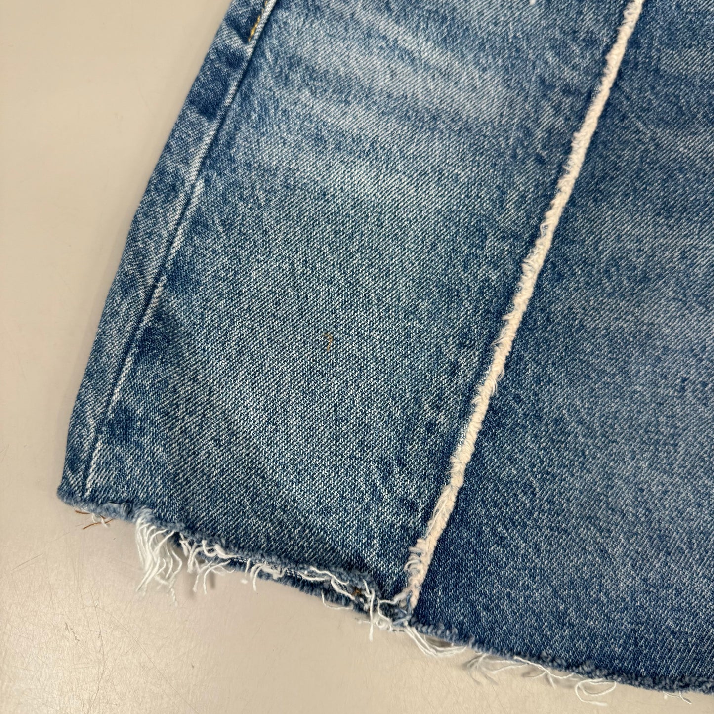 LEVIS Recrafted Icon Skirt Mid Rise Original Women's Sz 26 Novel Notion Med Wash