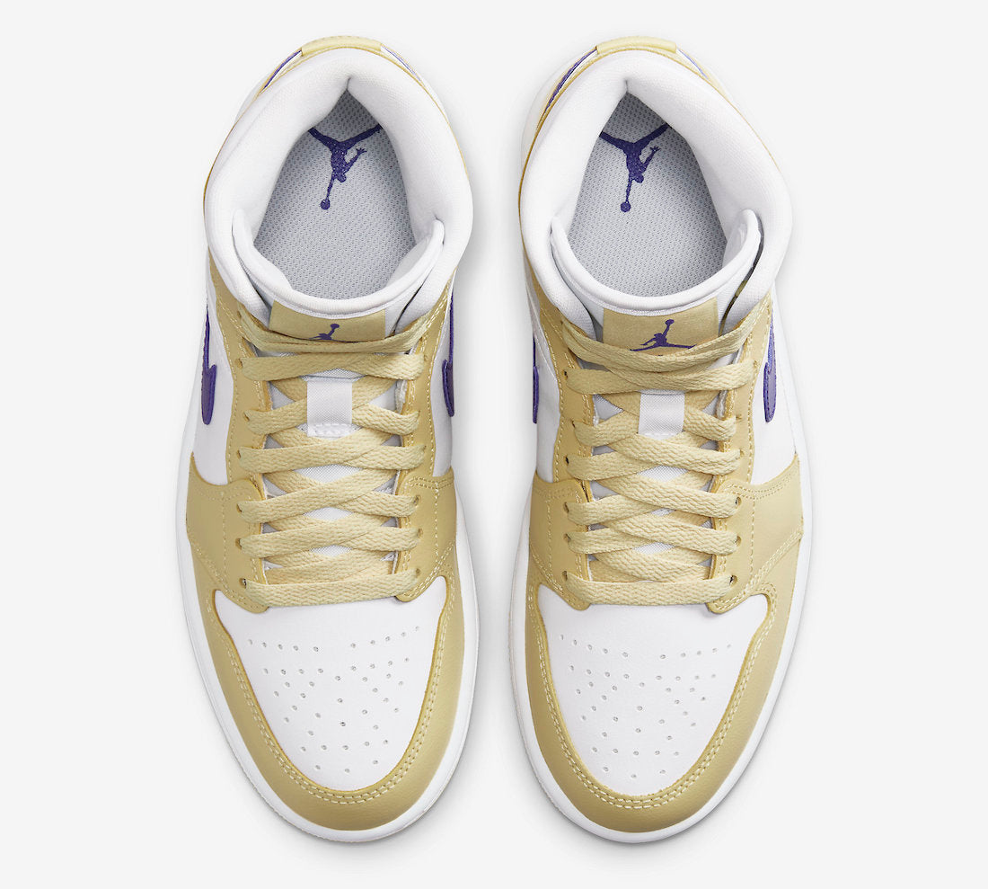 Jordan 1 Mid Lemon Wash Lapis New Size 12W / 10.5M