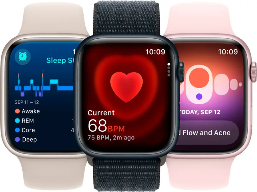 Apple Watch Series 9 (2023) – 41mm GPS Wi-Fi – Aluminum Case with Sport Band