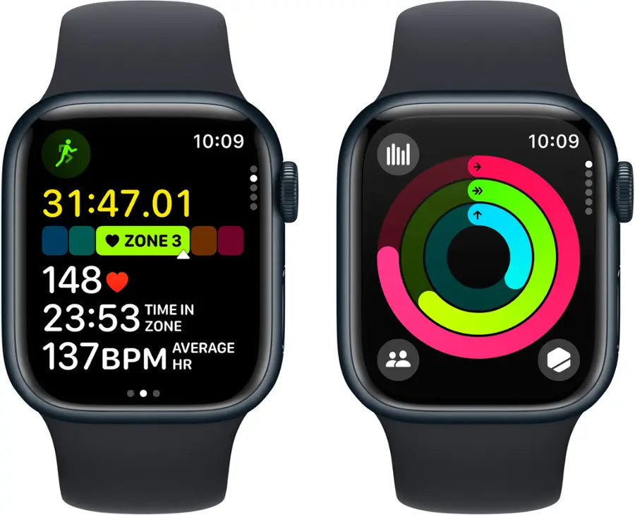 Apple Watch Series 9 (2023) – 41mm GPS Wi-Fi – Aluminum Case with Sport Band