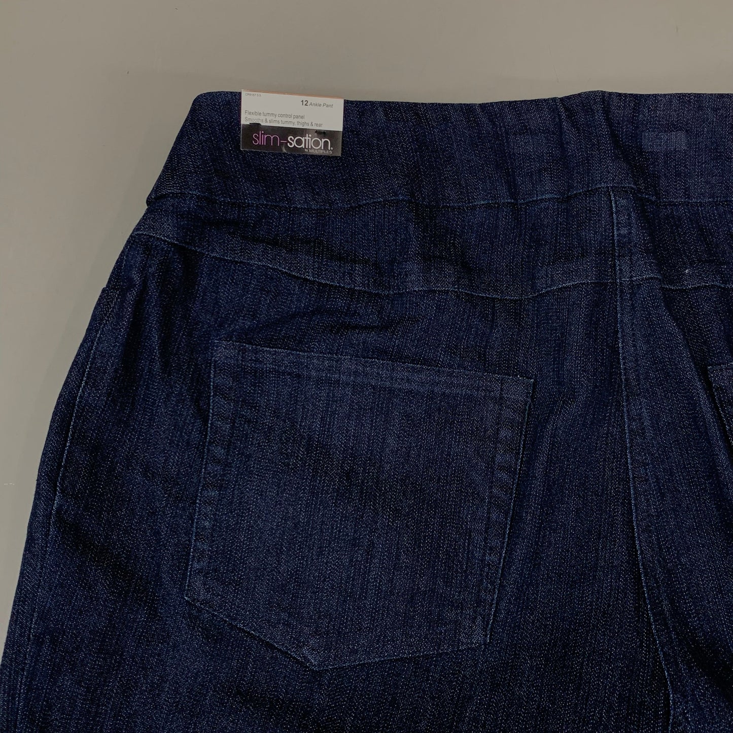 MULTIPLES Ankle Pants Petite Women's Sz 12P Denim M2623P