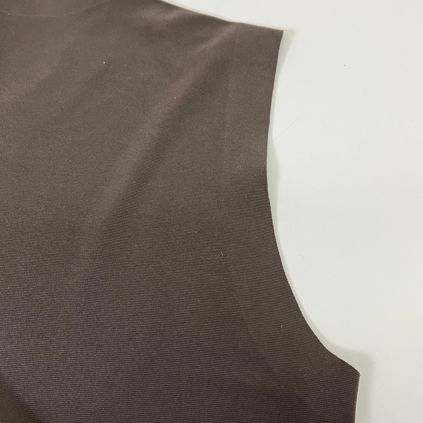 NORMA KAMALI Sleeveless Catsuit w/ Footsie Hidden Zip Women's Sz XS/34 Chocolate