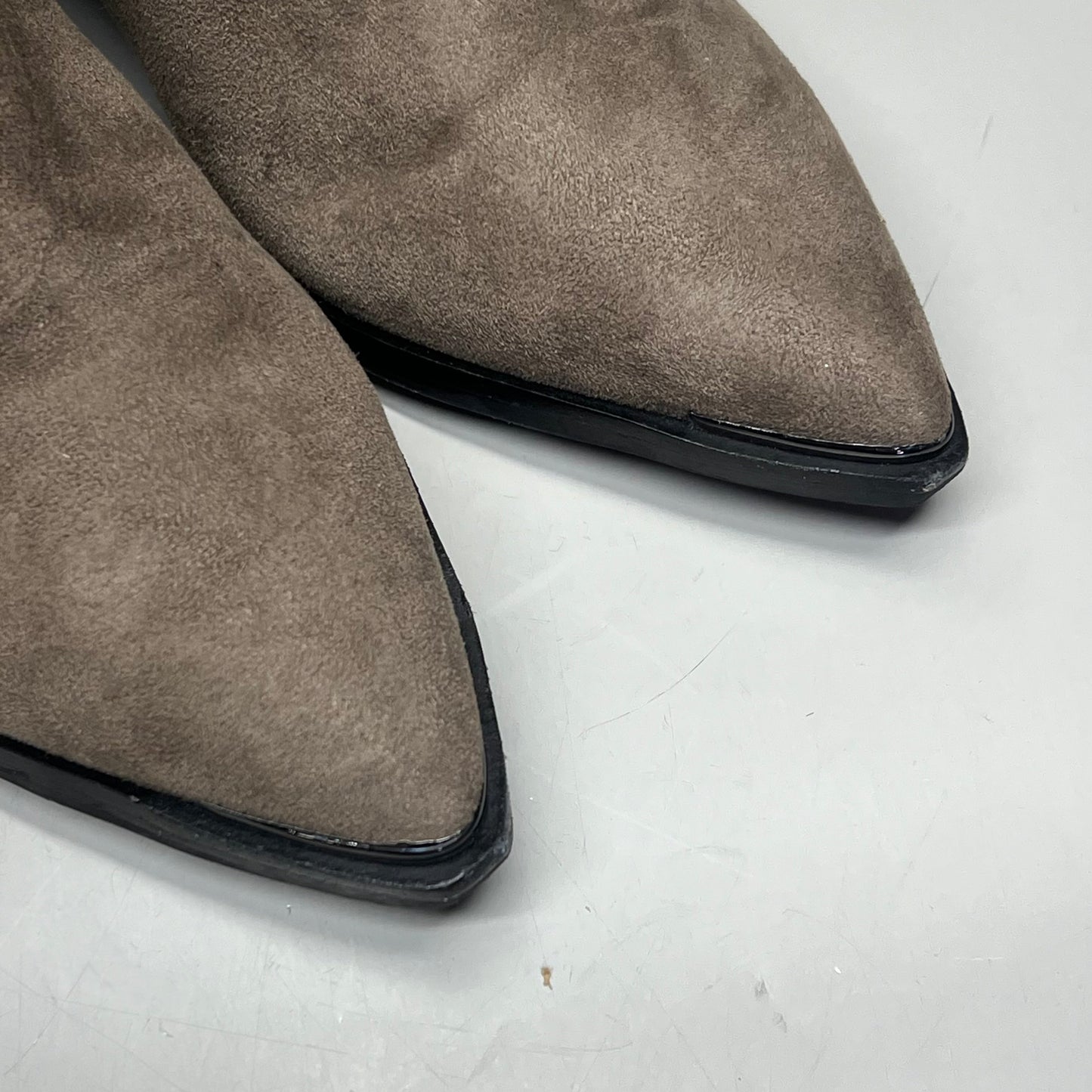 MARC FISHER LTD Over The Knee Boot Pointy Toe Partial Zip Women's Sz 8.5 Brown