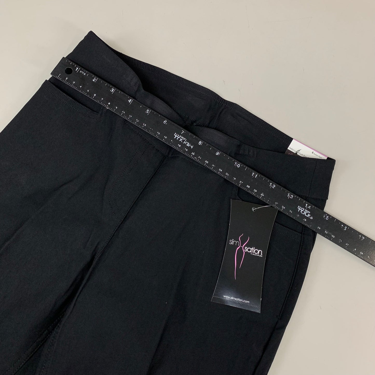 MULTIPLES Ankle Pant Petite Women's Sz 6 Black M30719PM