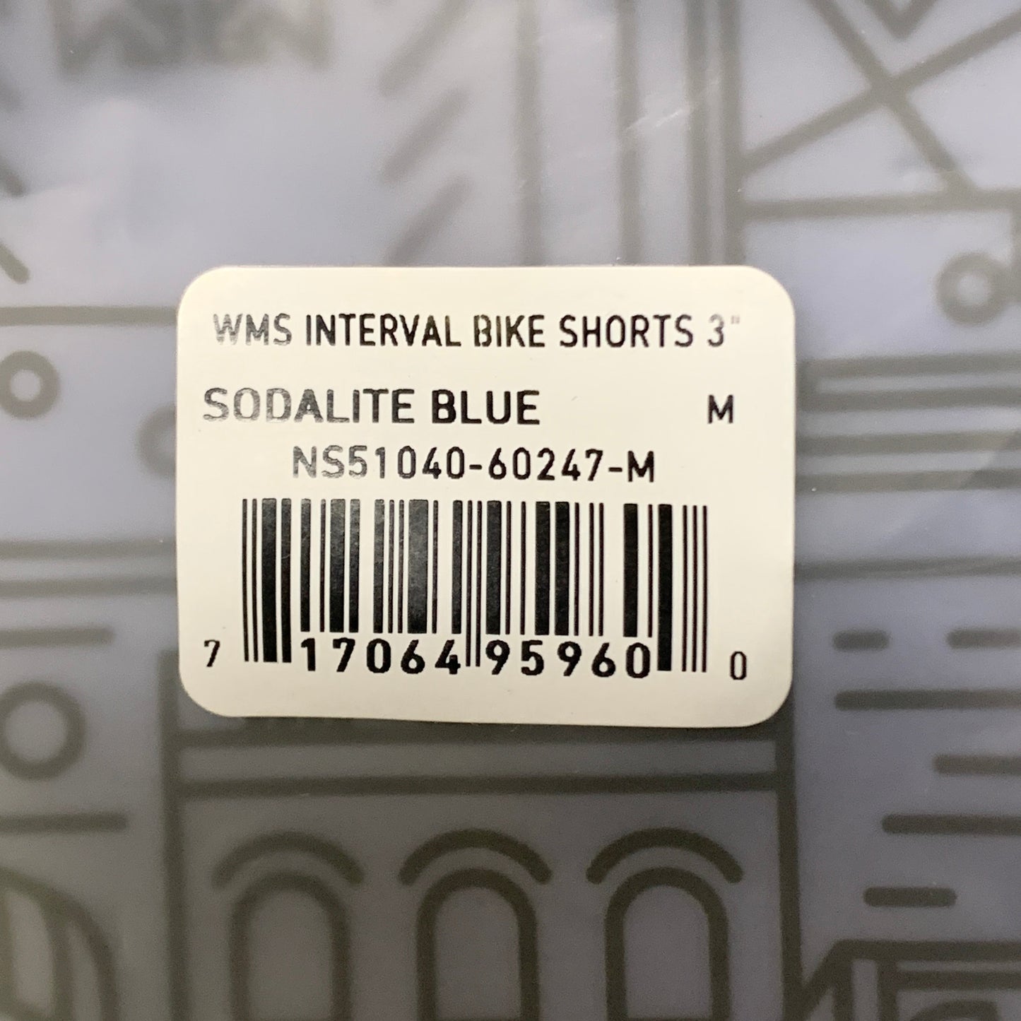 NATHAN Interval 3" Inseam Bike Short Women's Sodalite Blue Sz M NS51040-60247-M