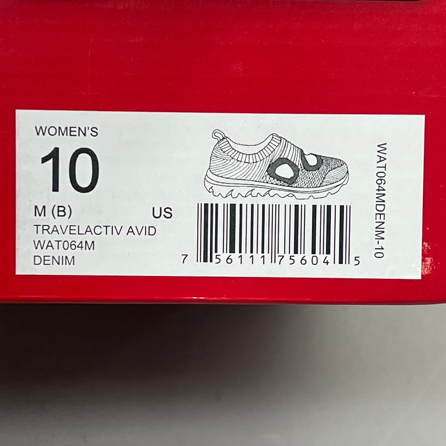 PROPET Travel Activ Avid Knit Flexible Shoe Women's Sz 10 M(B) Denim WAT064M