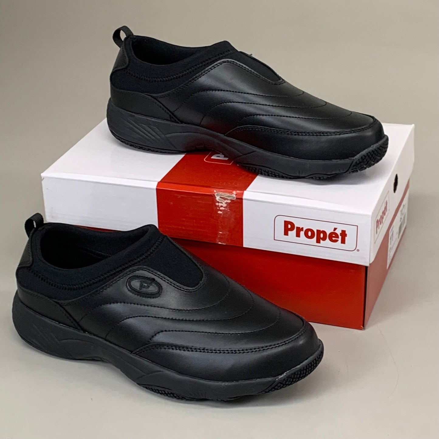 PROPET Wash & Wear Slip-On II Shoes X(2E) Women's SZ 11 SR Black W3851SBLX-11