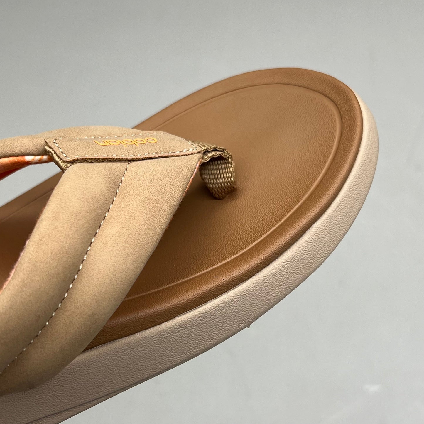 COBIAN Darby Synthetic Suede Strap Sandals Women's Sz 7, EU 37 Tan DAR24-230-7