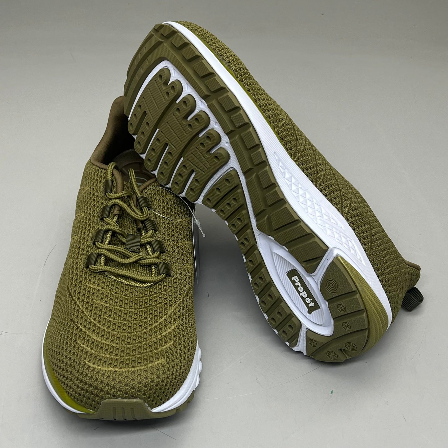 PROPET Tour Knit Double Insoles Ortholite Shoes Women Sz 11 XX(4E) Olive WAA112M