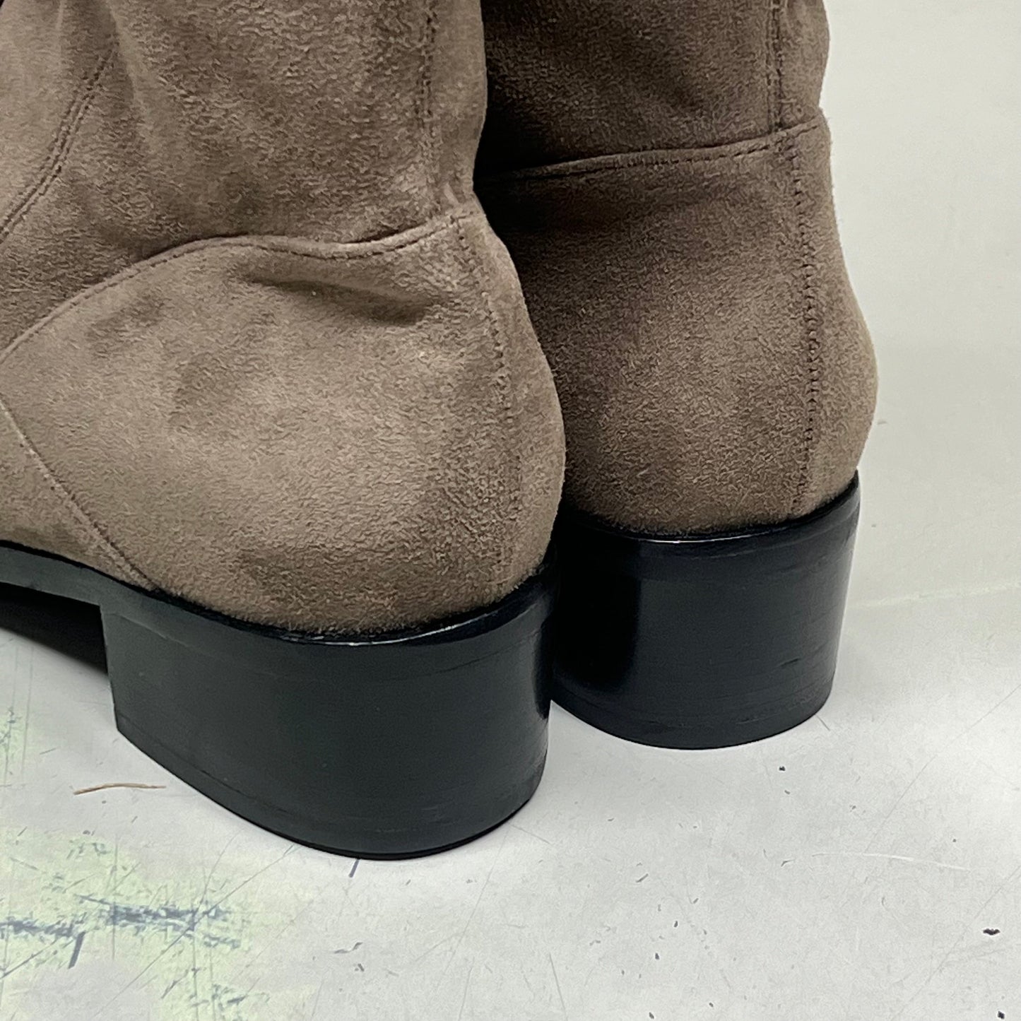 MARC FISHER LTD Over The Knee Boot Pointy Toe Partial Zip Women's Sz 8.5 Brown