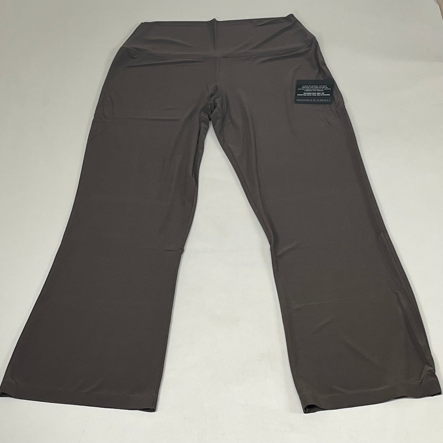 NORMA KAMALI Lightweight Slinky Jersey Fabric Boot Pant Women's Sz XL Chocolate