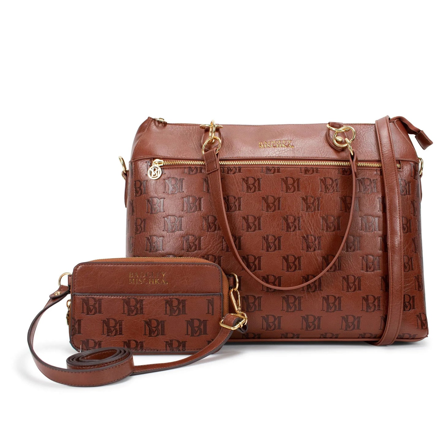 Madalyn Rustic Vegan Leather Weekender Tote Bag