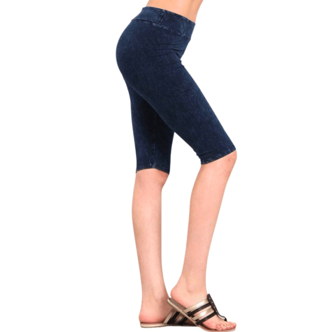Ladies Longer Length Biker Shorts Made in USA