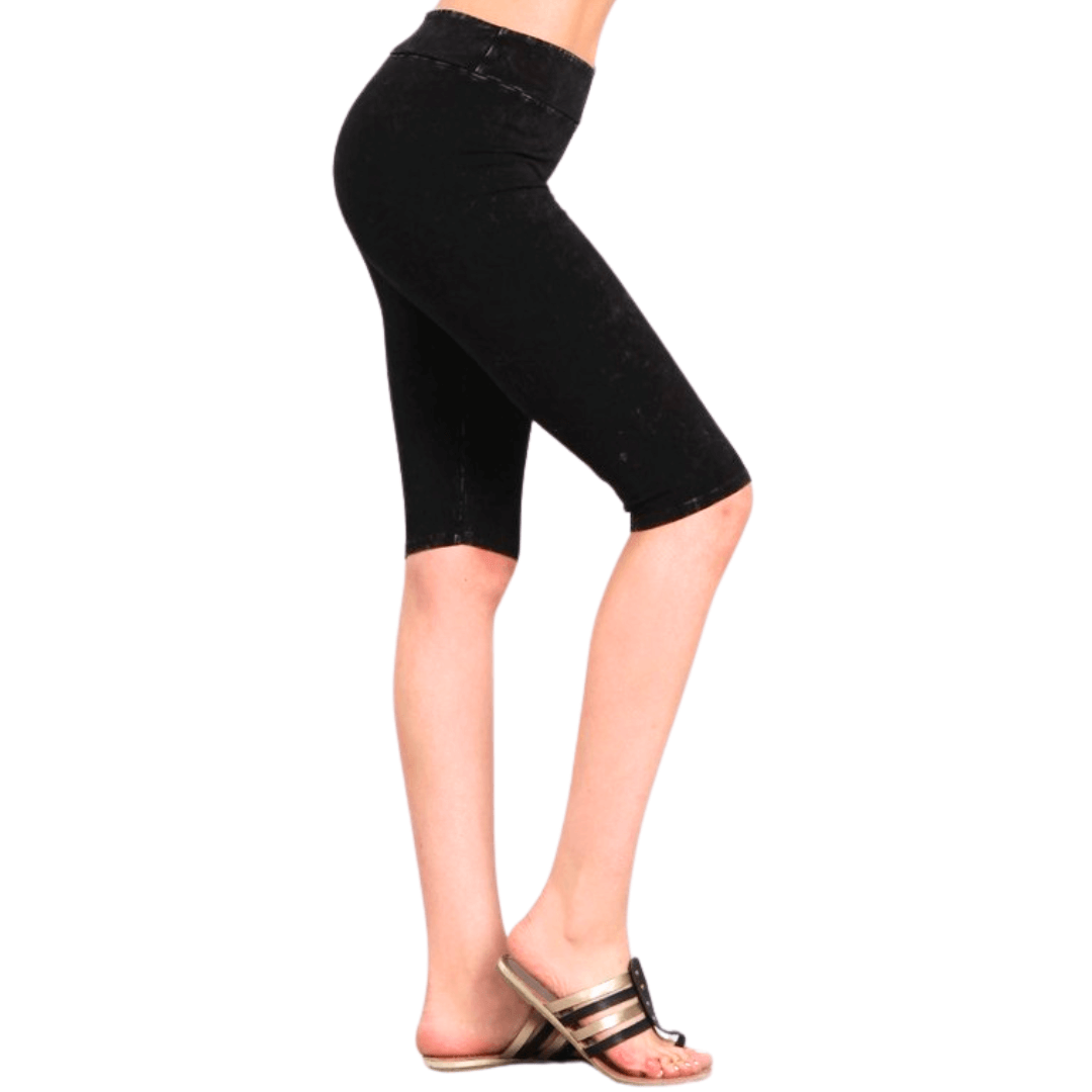 Ladies Longer Length Biker Shorts Made in USA