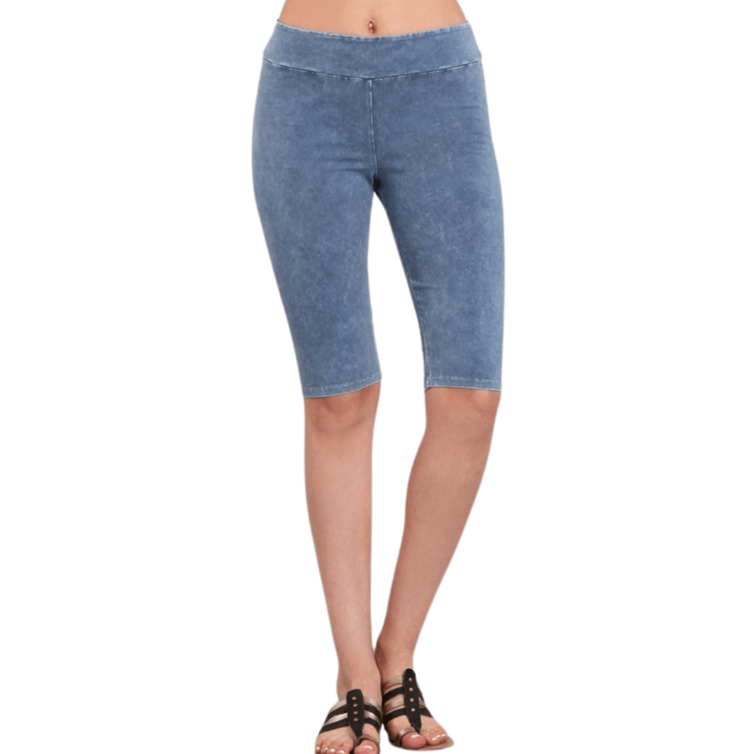 Ladies Longer Length Biker Shorts Made in USA