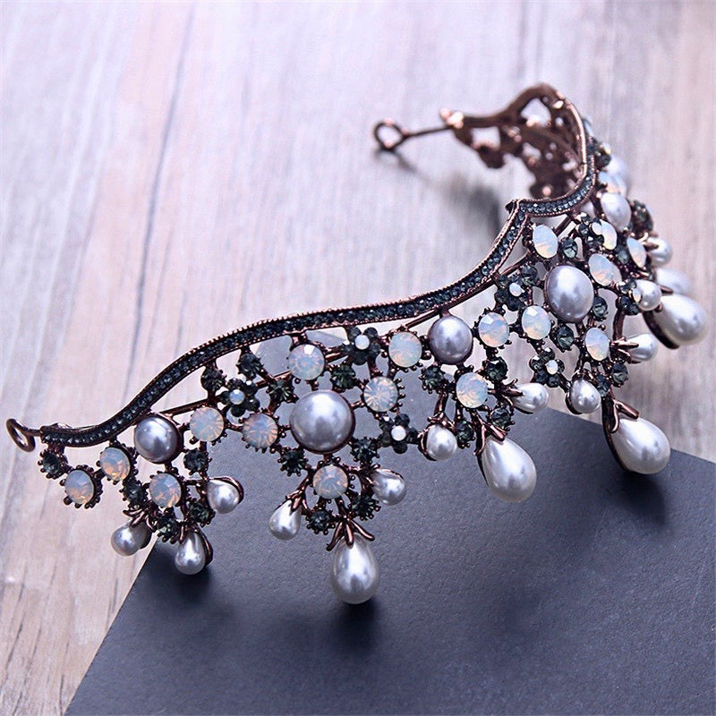 "Sadarah" - Baroque Vintage Bridal Tiara