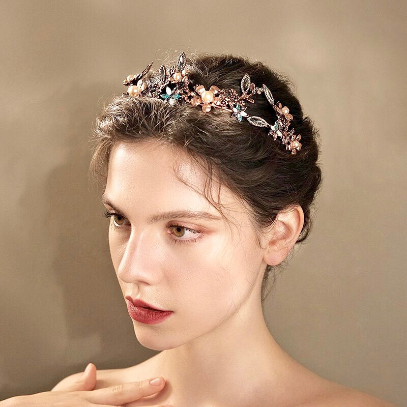 Aryonna - Bohemian Gold Bridal Tiara