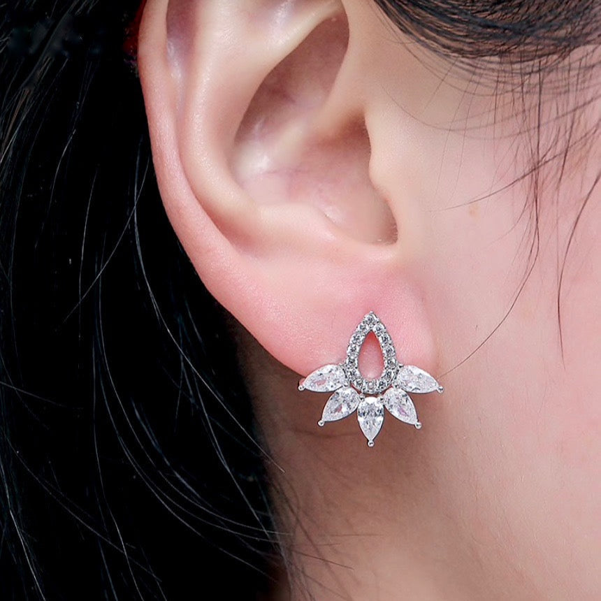Rita - Cubic Zirconia Bridal Stud Earrings