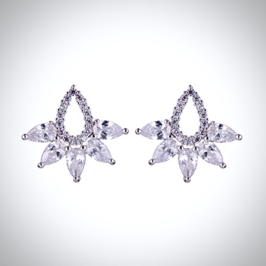 Rita - Cubic Zirconia Bridal Stud Earrings