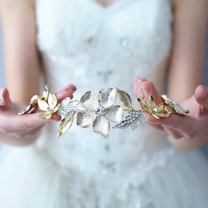 Sedona - Gold Crystal Bridal Headband