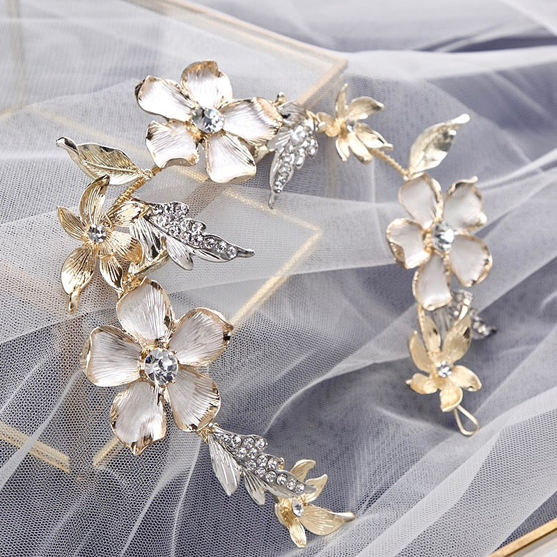 Sedona - Gold Crystal Bridal Headband