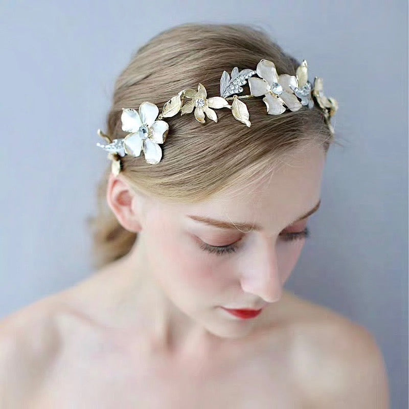 Sedona - Gold Crystal Bridal Headband