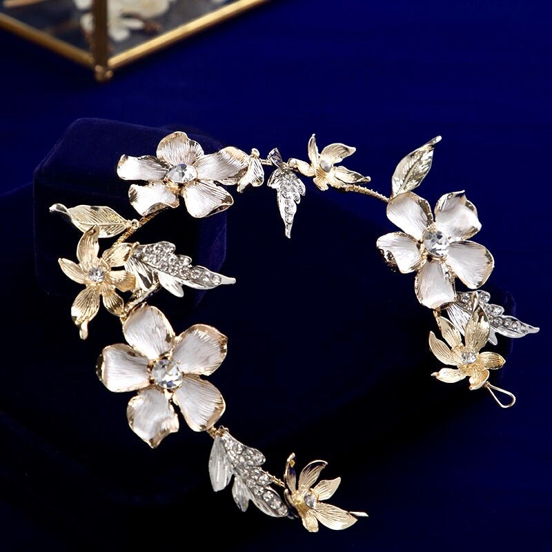 Sedona - Gold Crystal Bridal Headband