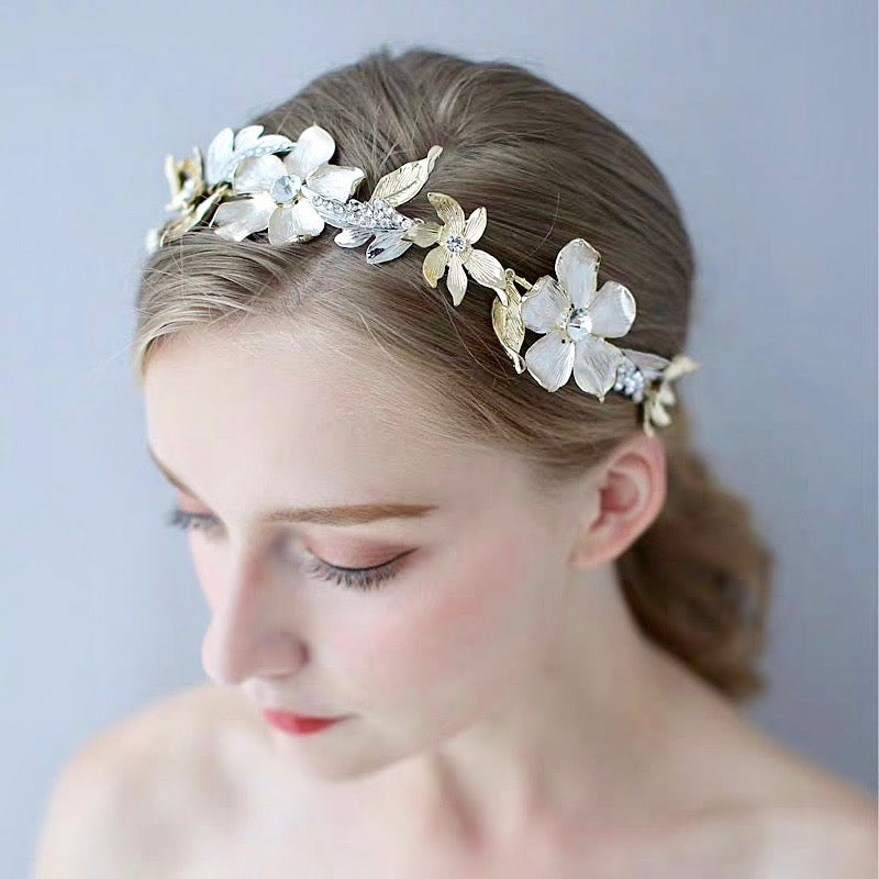 Sedona - Gold Crystal Bridal Headband