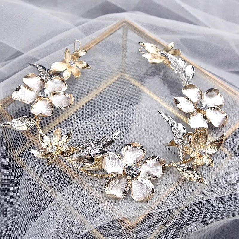 Sedona - Gold Crystal Bridal Headband