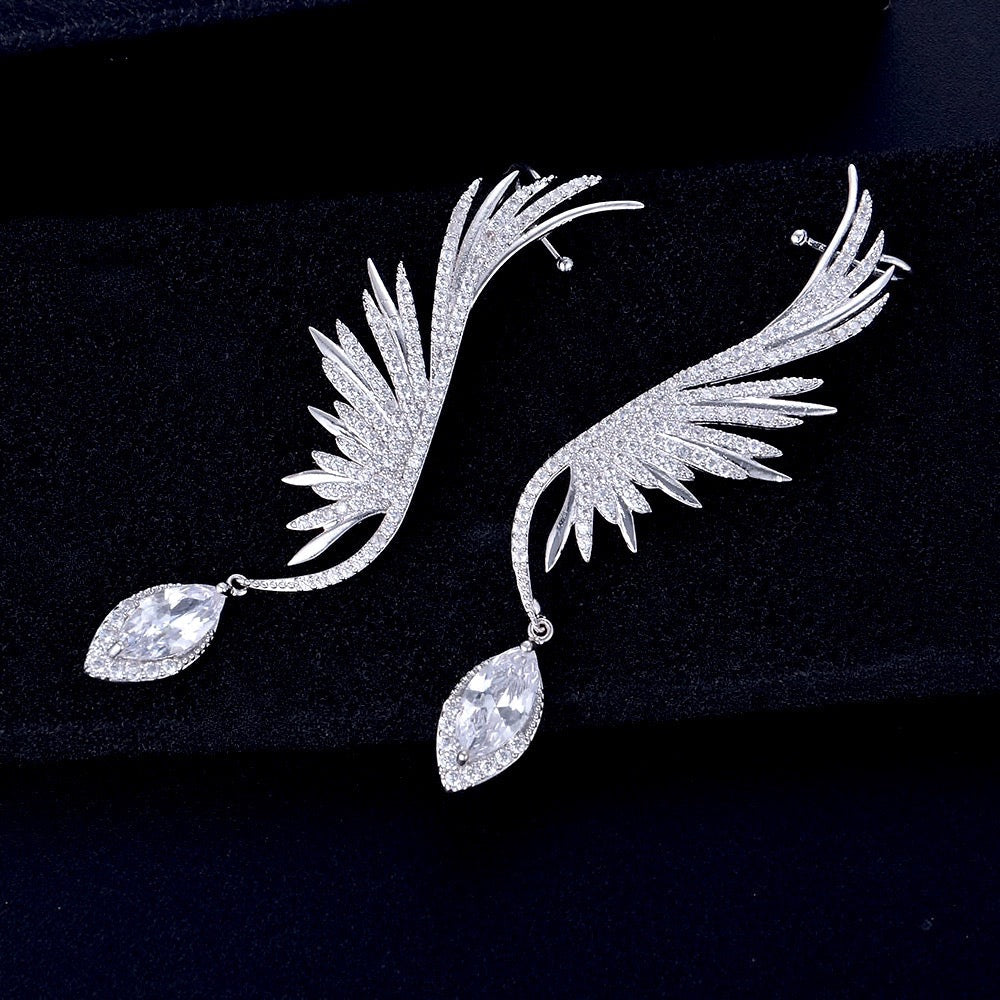 Catalina - Silver Cubic Zirconia Bridal Earrings