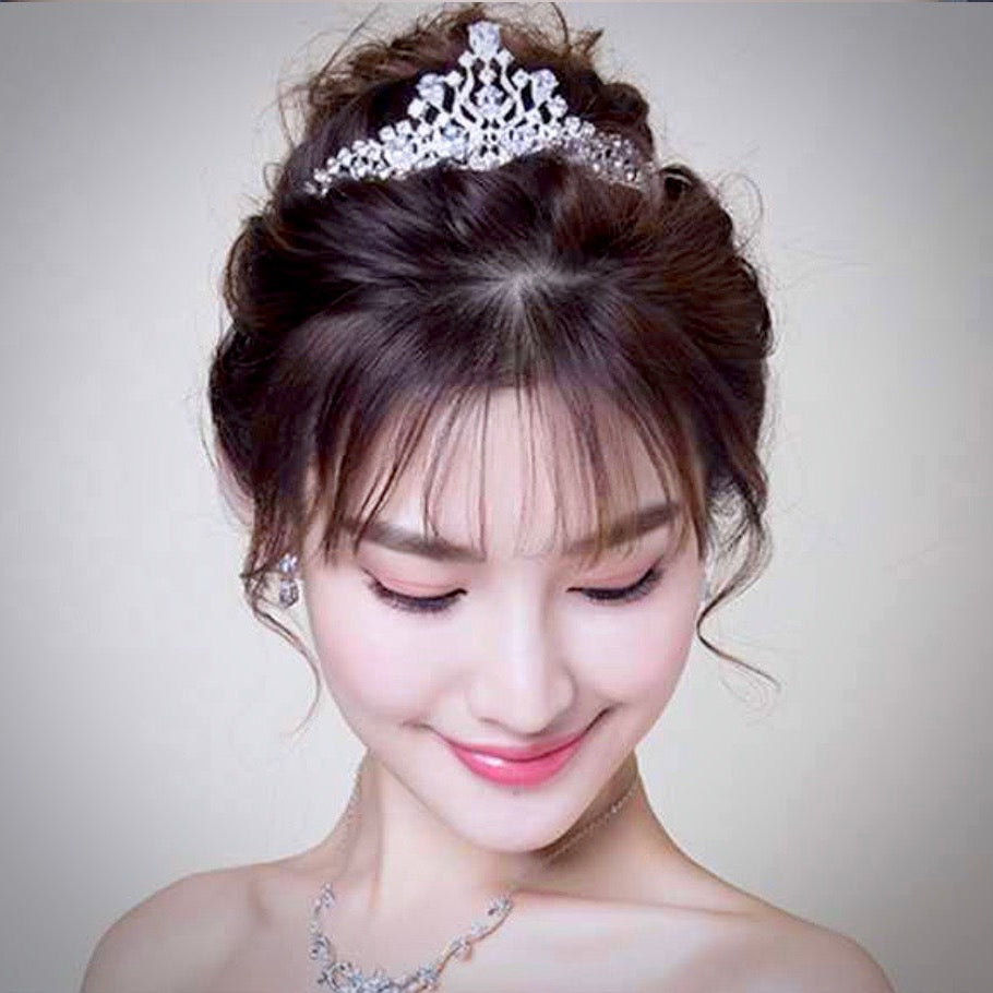 Felicia - Silver Cubic Zirconia Bridal Tiara