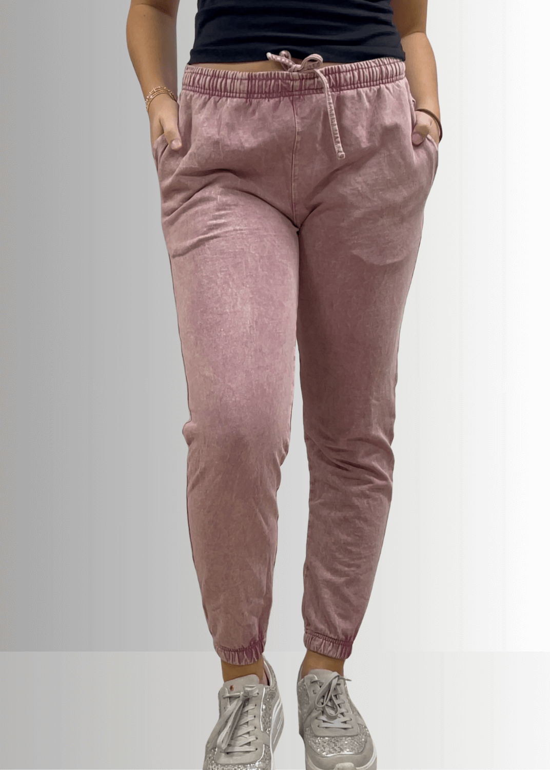 All Day French Terry Pocket Joggers Dark Ash Grey