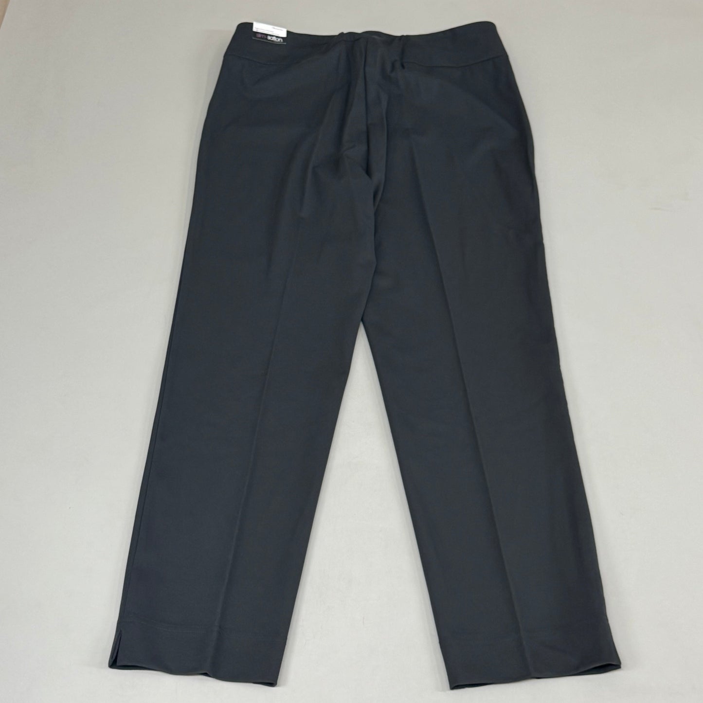 MULTIPLES Woven Ankle Pants Petite Women's Sz 12 Intgry M2623P