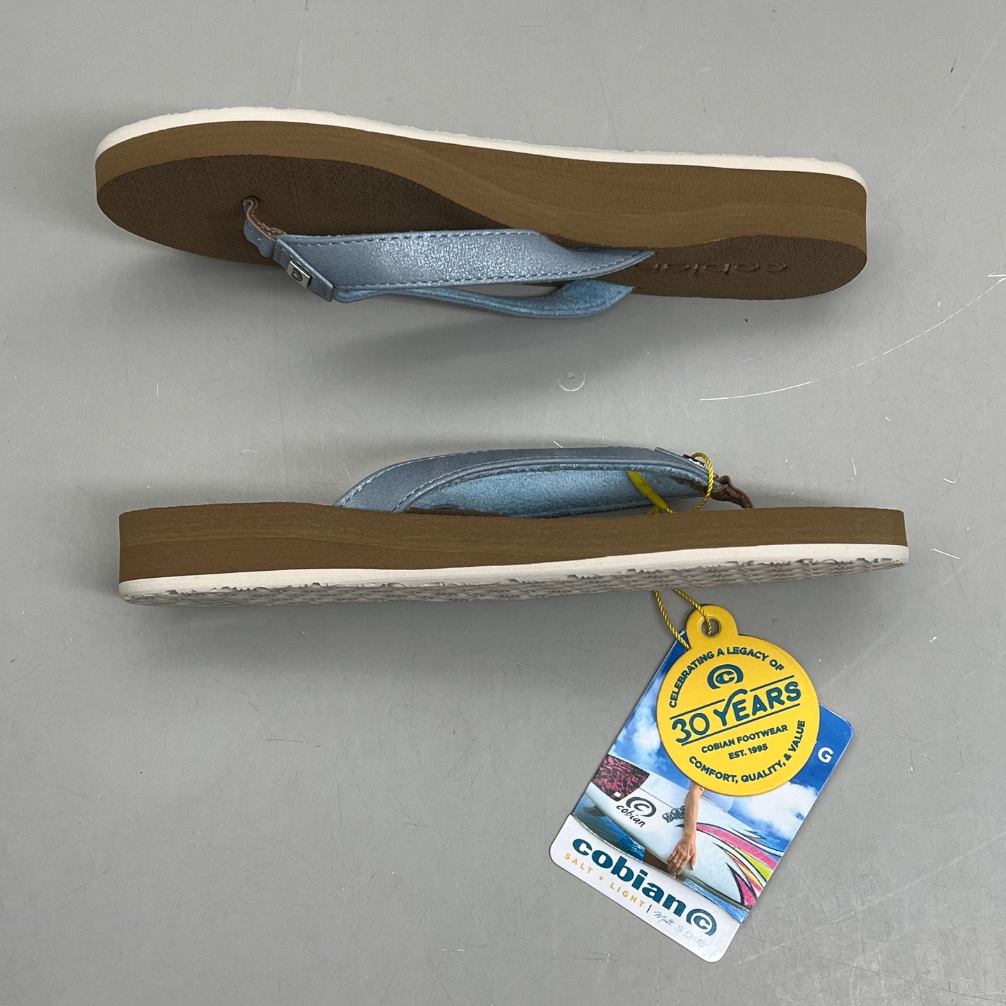 COBIAN Skinny Bounce Comfortable Synthetic Strap Women's Sz 10 Blue SKI25-400-010