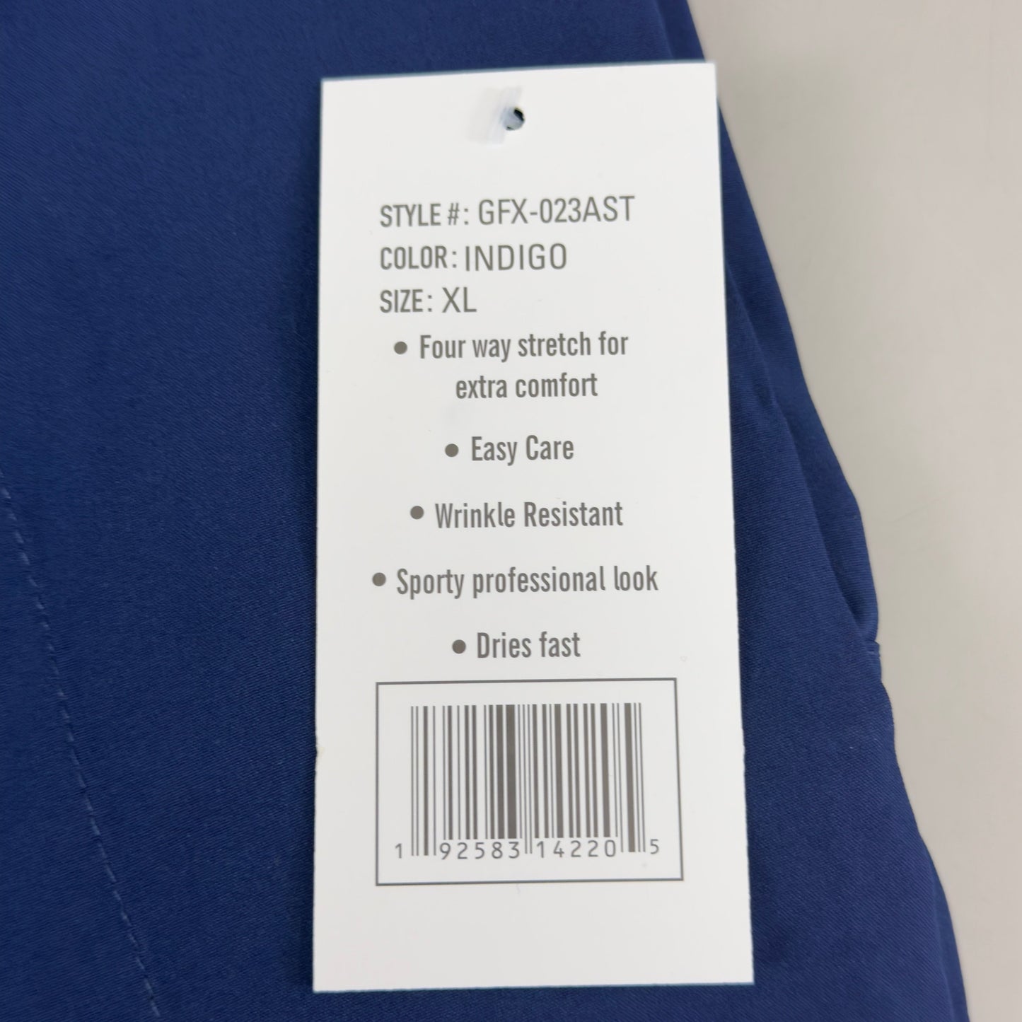 GREEN TOWN 4 Flex Scrubs Jumpsuit Cinch In Waist Women's Sz XL Indigo GFX-023AST