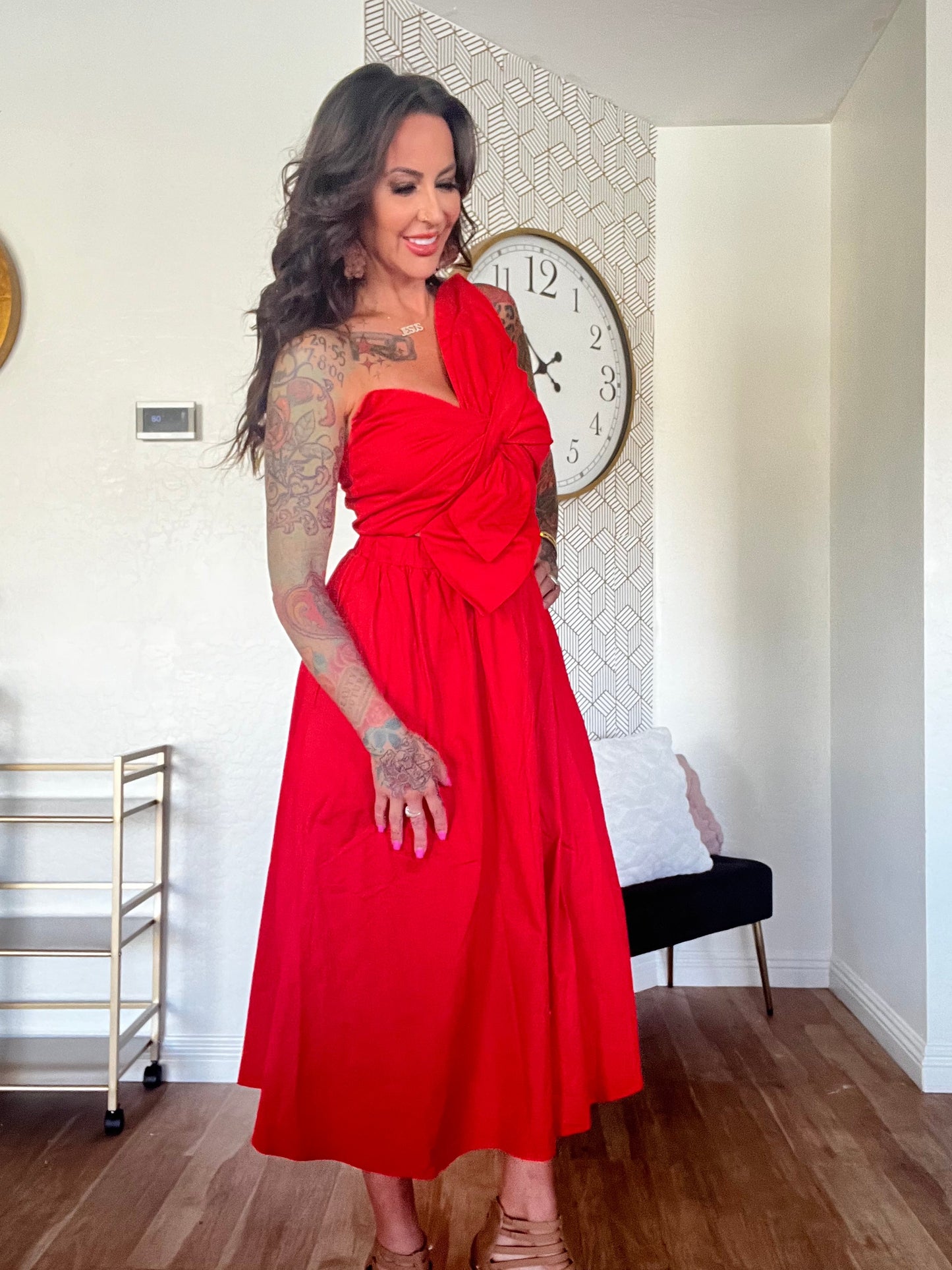 Knotted Bow Dress in color options