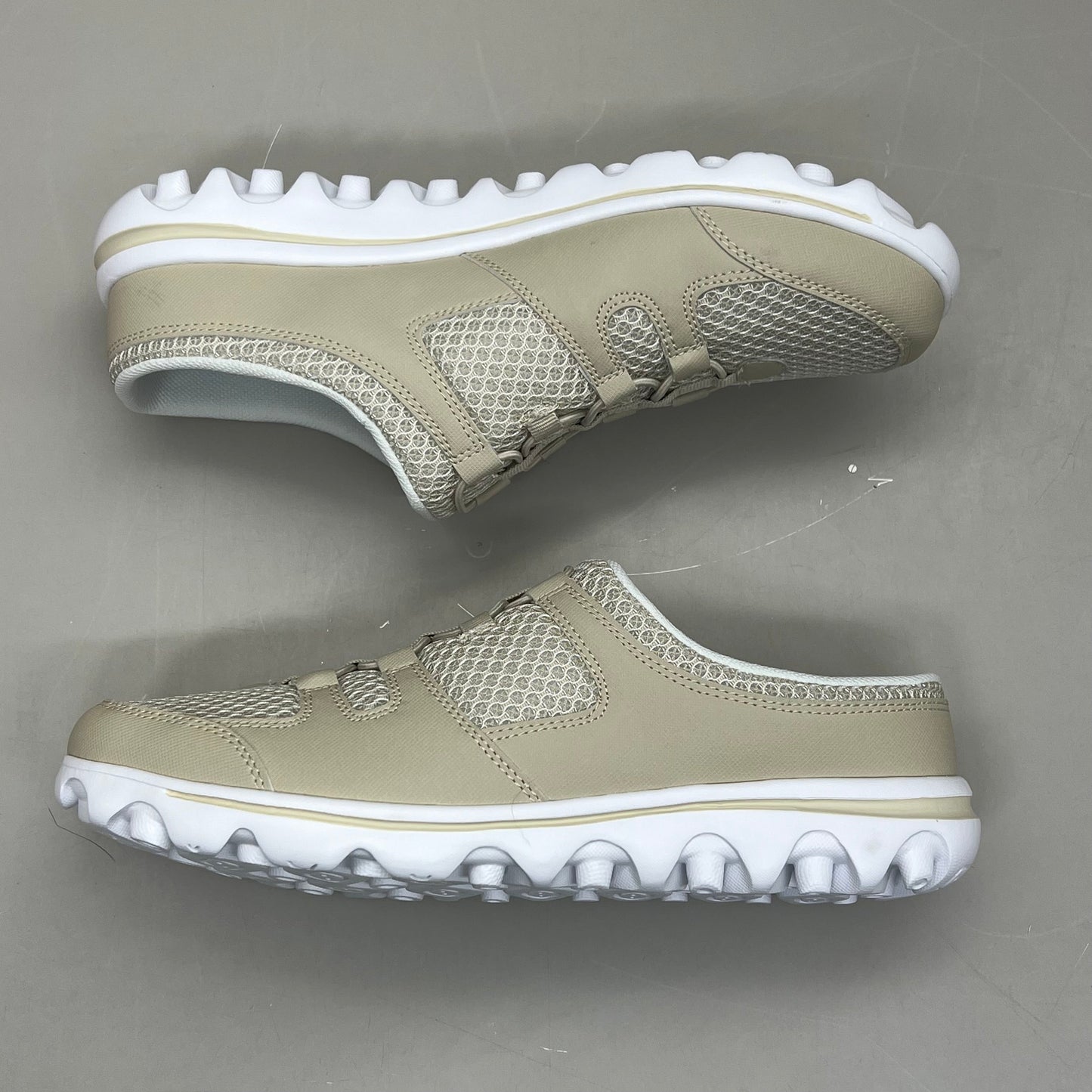 PROPET Travel Activ Slide Breathable 2 Tone Mesh Women's Sz 11 W(D) Sand WAT011M