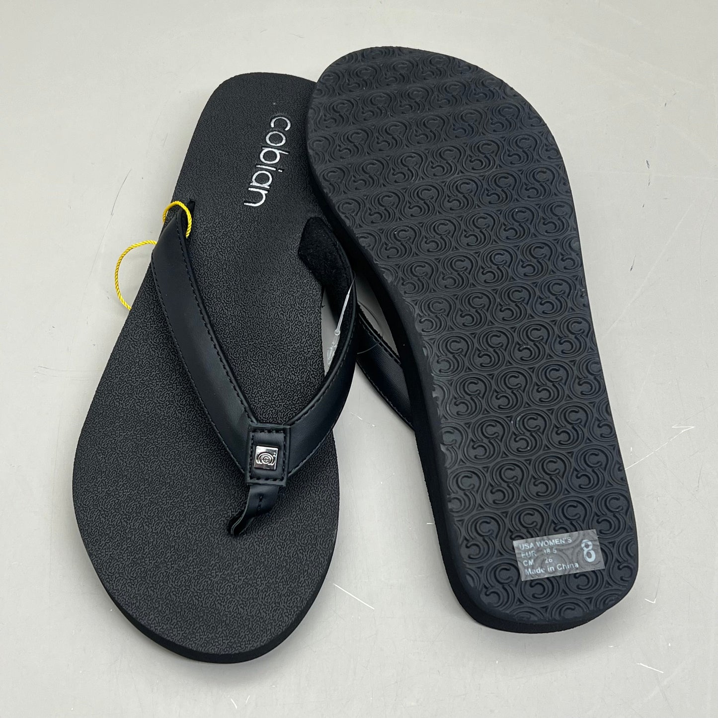 COBIAN Skinny Bounce Comfortable Synthetic Strap Women's Sz 8 Black SKI25-001-08
