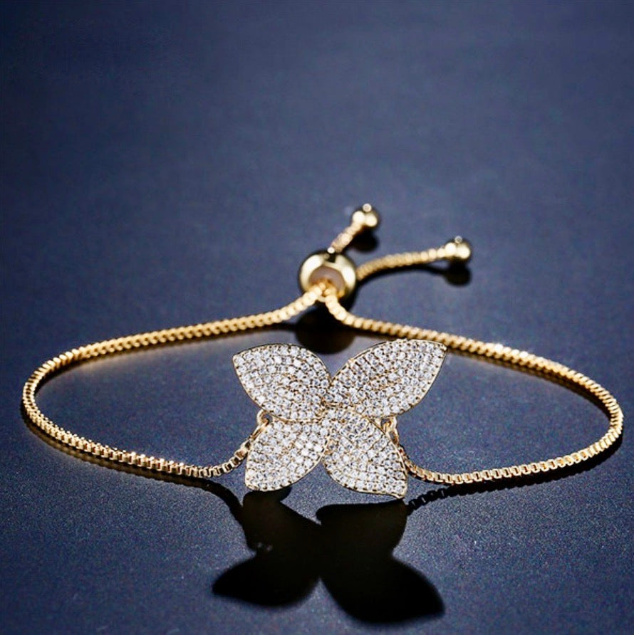 "Zinnia" - Cubic Zirconia Bridal Jewelry Set - Available in Silver, Rose Gold and Yellow Gold