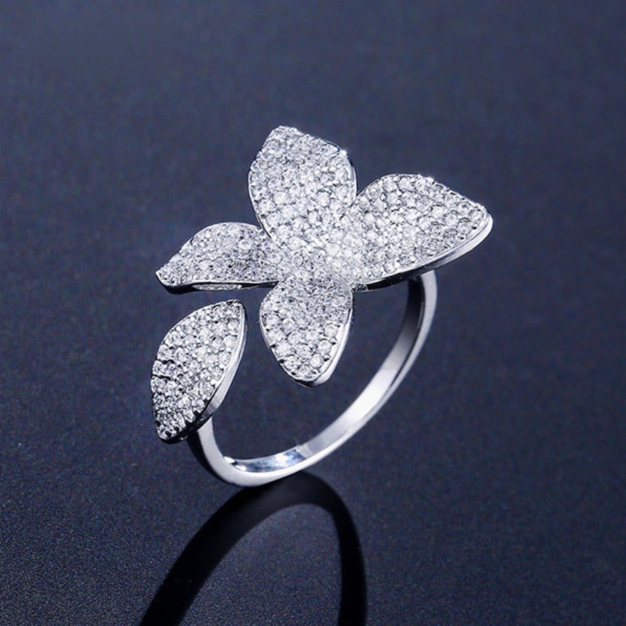 "Zinnia" - Cubic Zirconia Bridal Jewelry Set - Available in Silver, Rose Gold and Yellow Gold