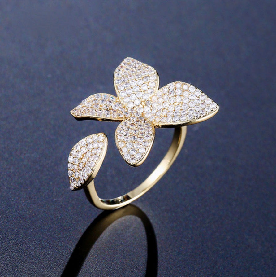 "Zinnia" - Cubic Zirconia Bridal Jewelry Set - Available in Silver, Rose Gold and Yellow Gold
