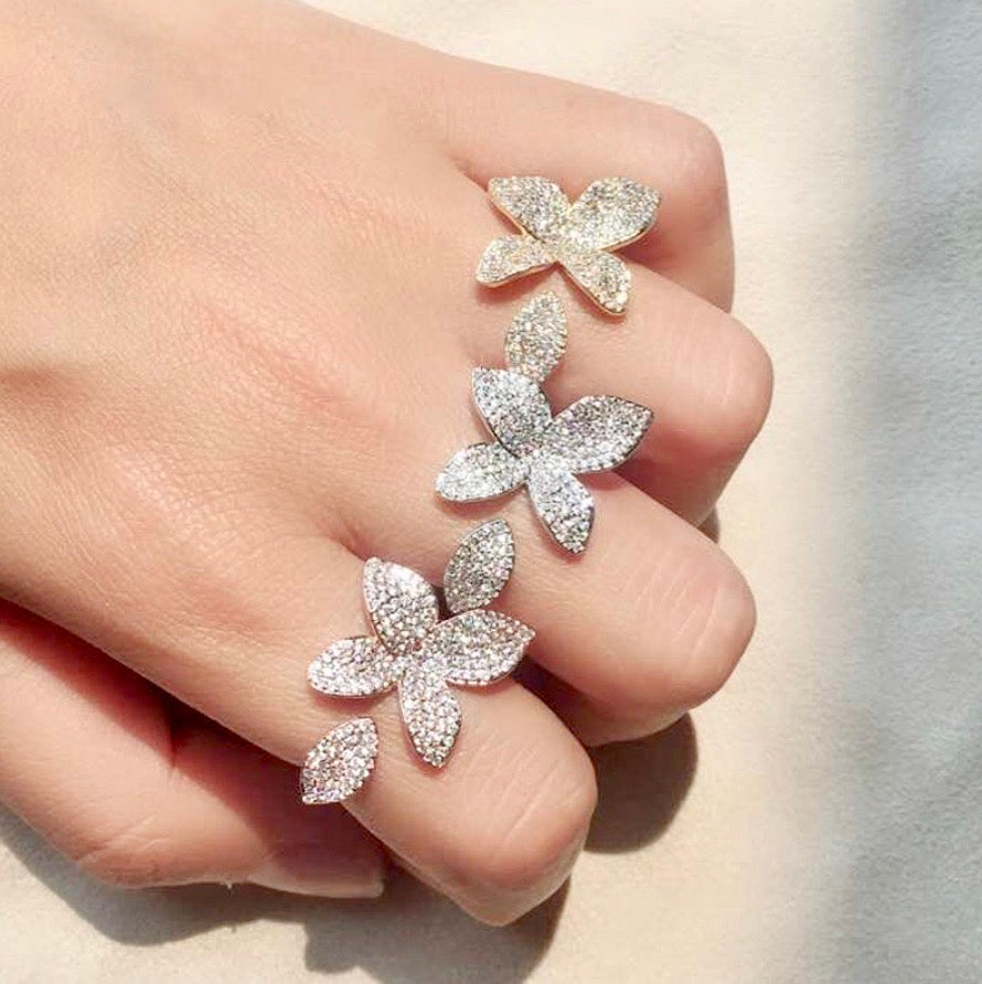 "Zinnia" - Cubic Zirconia Bridal Jewelry Set - Available in Silver, Rose Gold and Yellow Gold