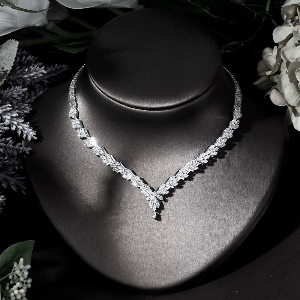 Seychelles - Silver Cubic Zirconia Bridal Three-Piece Jewelry Set