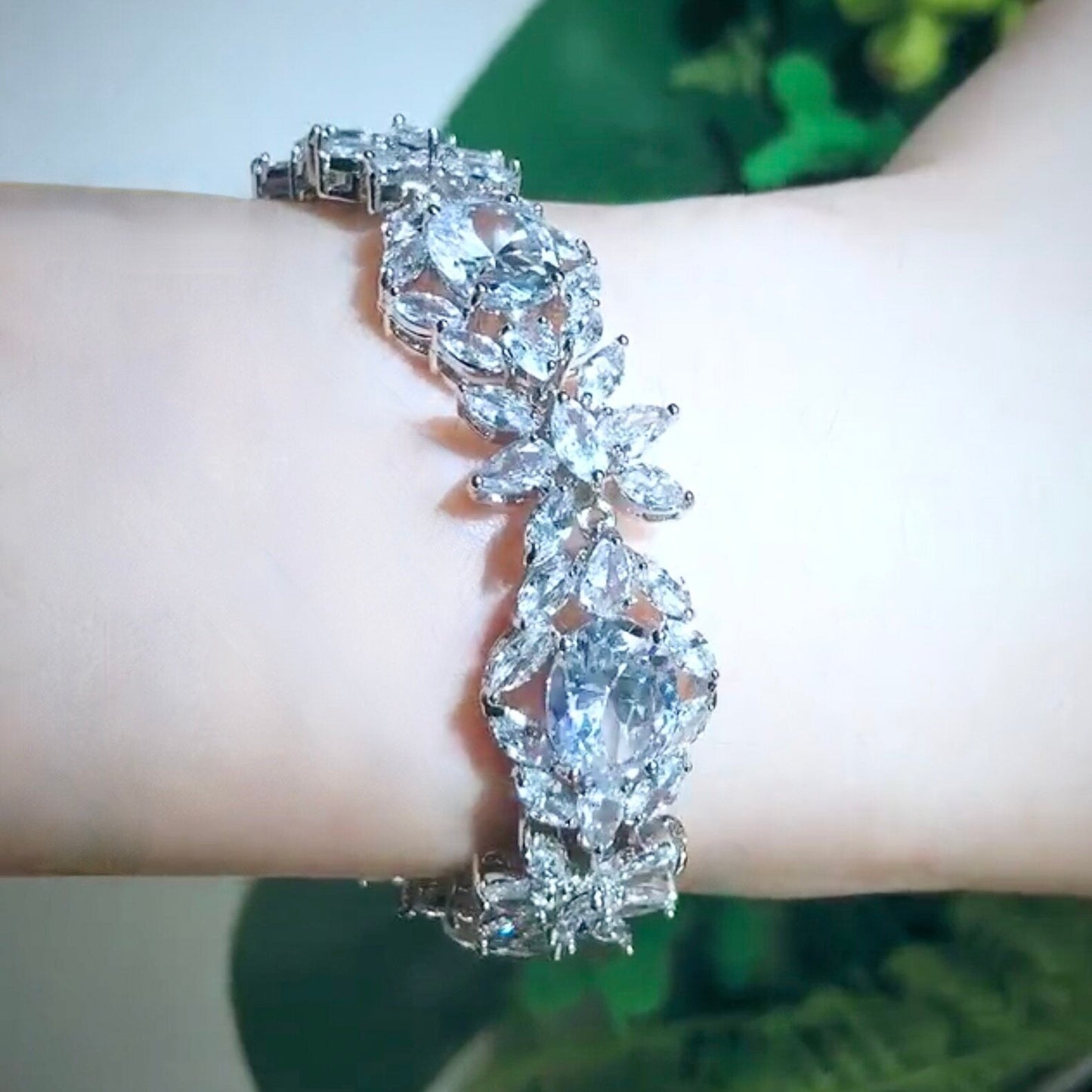 Elysia - Cubic Zirconia Bridal Bracelet