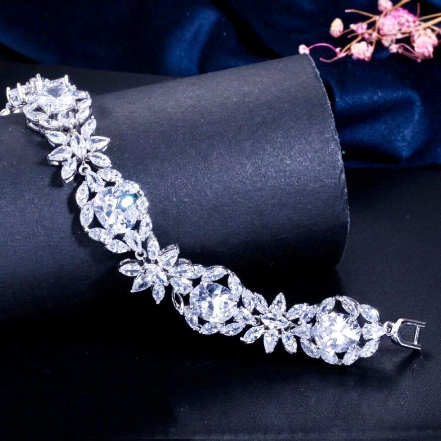 Elysia - Cubic Zirconia Bridal Bracelet