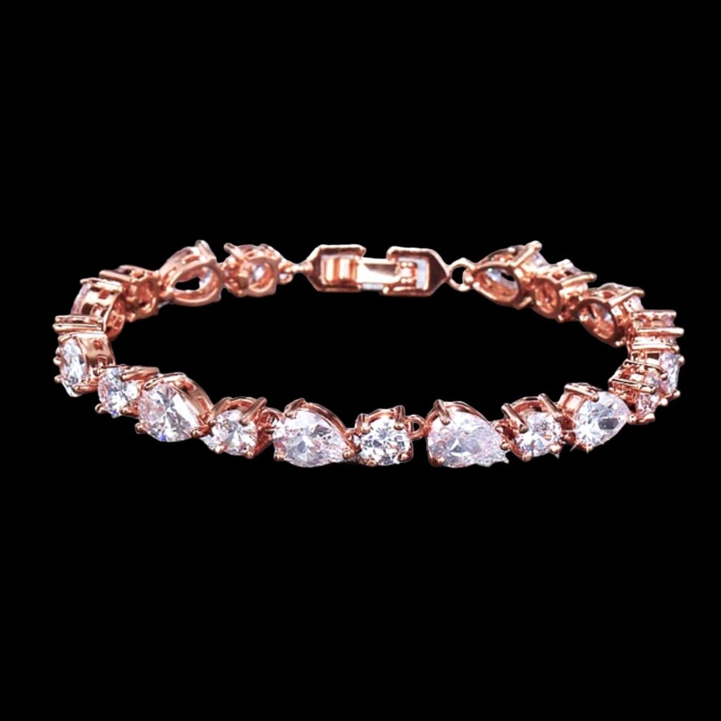 Colette - 3-Piece Cubic Zirconia Bridal Jewelry Set - Available in Silver, Rose Gold and Yellow Gold